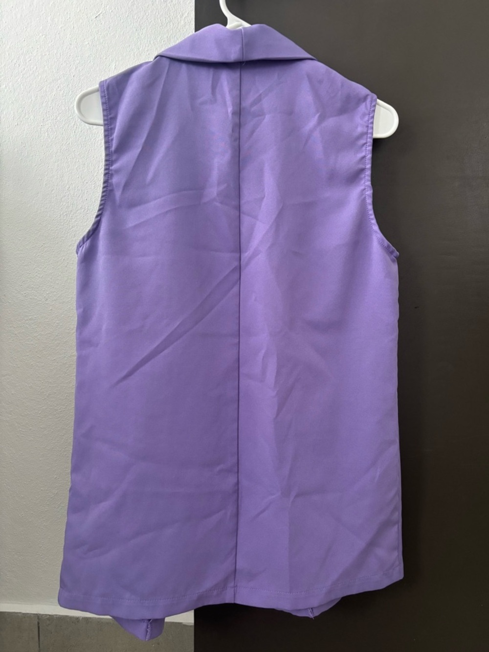 SHEIN Lilac Open Front Shawl Collar Blazer Vest - S - Picture 3 of 4